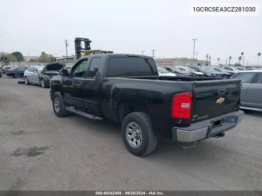 2012 Chevrolet Silverado 1500 Lt VIN: 1GCRCSEA3CZ281030 Lot: 40342408