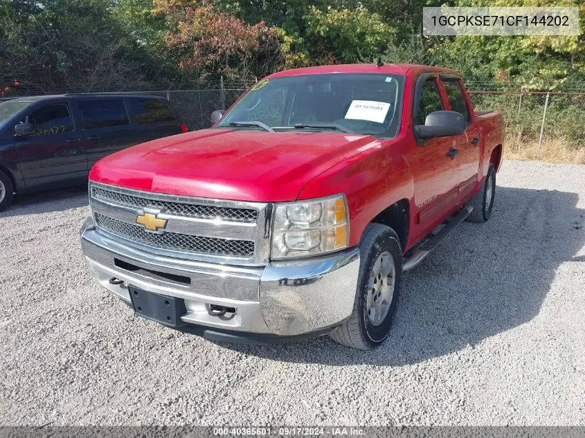 1GCPKSE71CF144202 2012 Chevrolet Silverado 1500 Lt