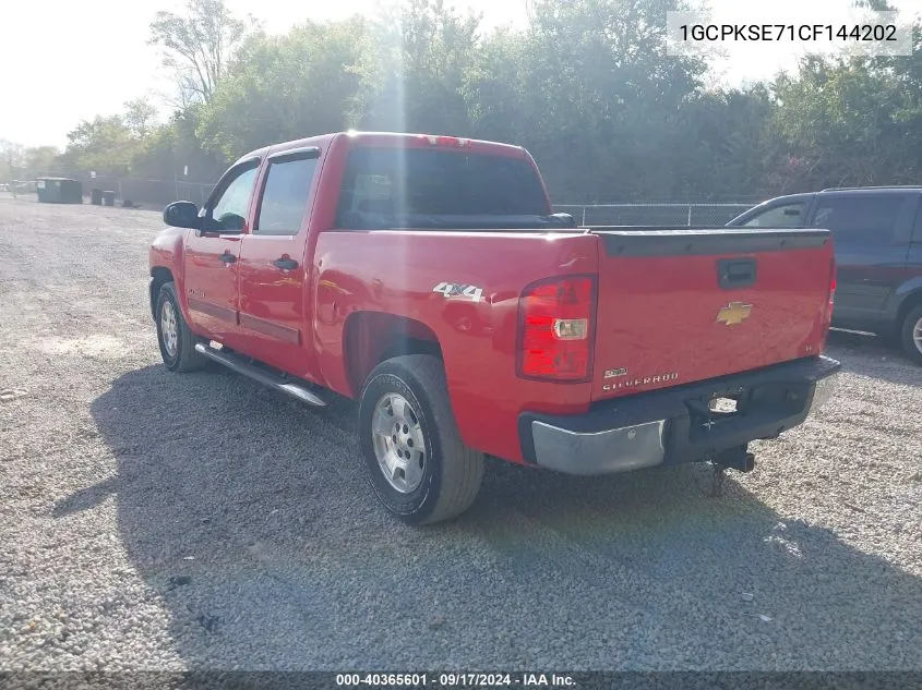 2012 Chevrolet Silverado 1500 Lt VIN: 1GCPKSE71CF144202 Lot: 40365601