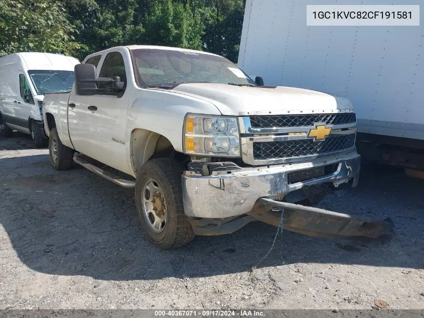 2012 Chevrolet Silverado 2500Hd Work Truck VIN: 1GC1KVC82CF191581 Lot: 40367071