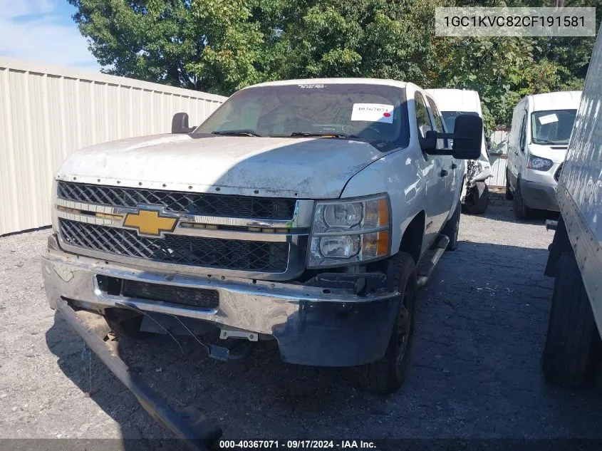 2012 Chevrolet Silverado 2500Hd Work Truck VIN: 1GC1KVC82CF191581 Lot: 40367071