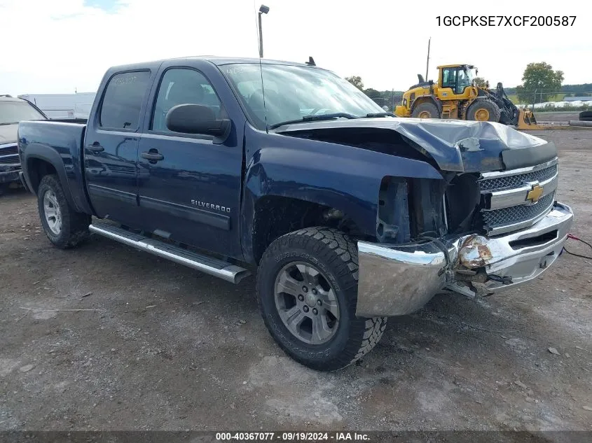 2012 Chevrolet Silverado 1500 Lt VIN: 1GCPKSE7XCF200587 Lot: 40367077