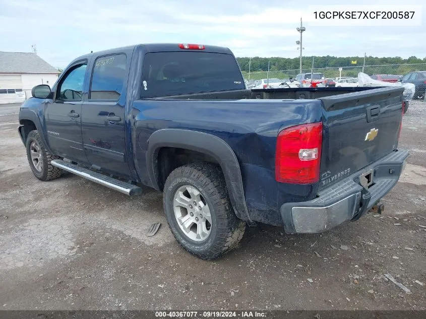 2012 Chevrolet Silverado 1500 Lt VIN: 1GCPKSE7XCF200587 Lot: 40367077