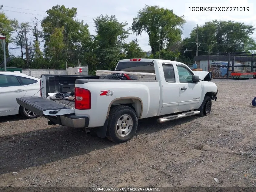 2012 Chevrolet Silverado 1500 Lt VIN: 1GCRKSE7XCZ271019 Lot: 40367588