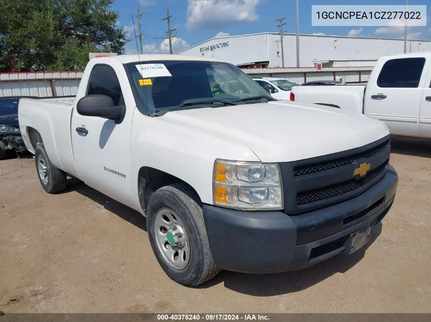 2012 Chevrolet Silverado 1500 Work Truck VIN: 1GCNCPEA1CZ277022 Lot: 40378240