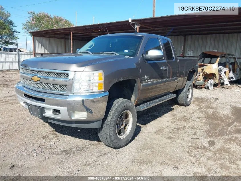 2012 Chevrolet Silverado 1500 Lt VIN: 1GCRKSE70CZ274110 Lot: 40378941