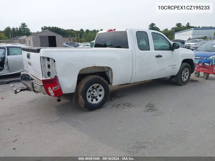 1GCRCPEX1CZ195233 2012 Chevrolet Silverado 1500 Work Truck