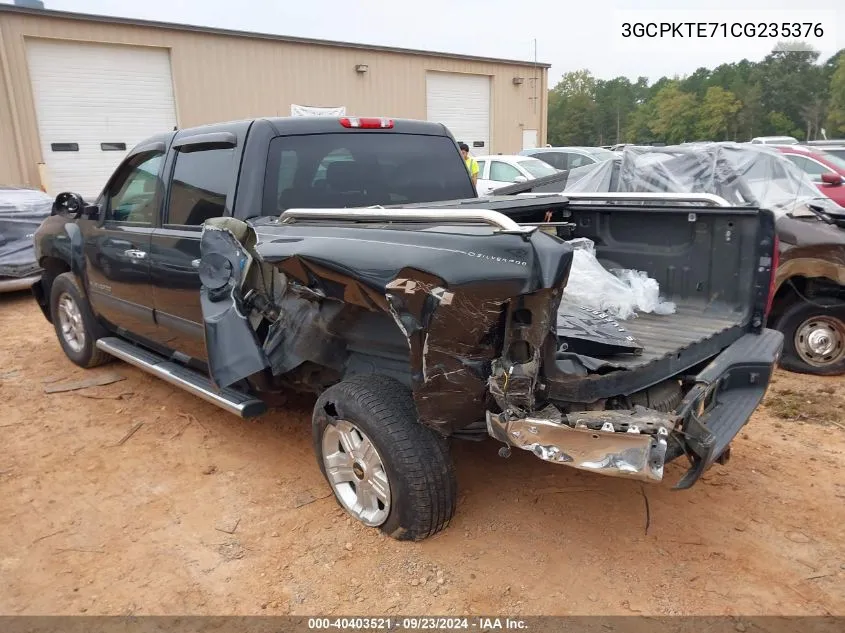 2012 Chevrolet Silverado 1500 Ltz VIN: 3GCPKTE71CG235376 Lot: 40403521