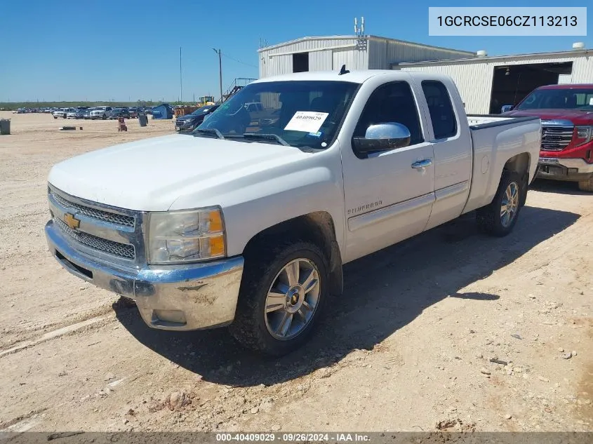 2012 Chevrolet Silverado 1500 Lt VIN: 1GCRCSE06CZ113213 Lot: 40409029