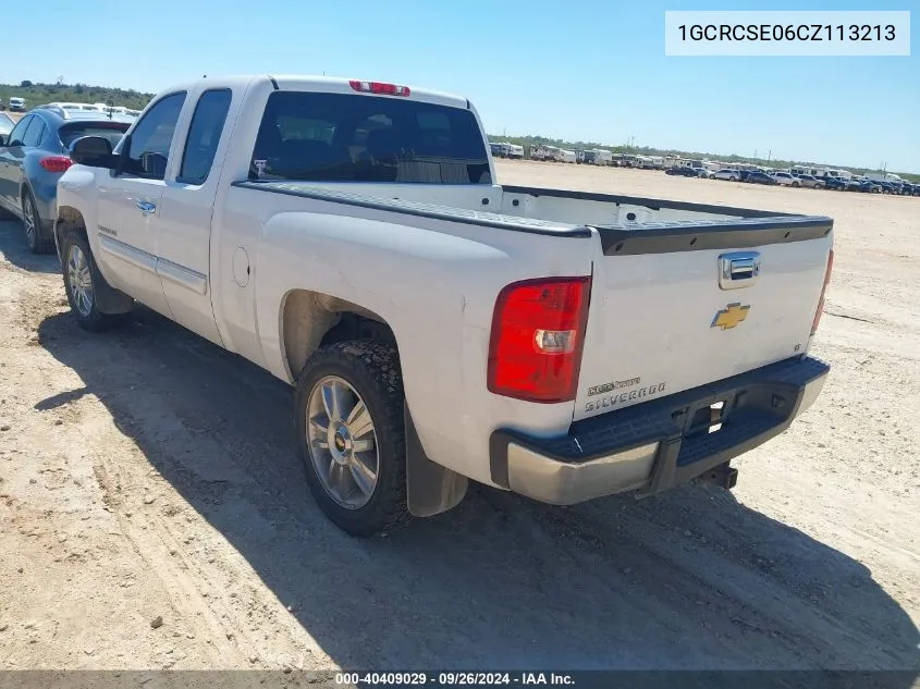 2012 Chevrolet Silverado 1500 Lt VIN: 1GCRCSE06CZ113213 Lot: 40409029