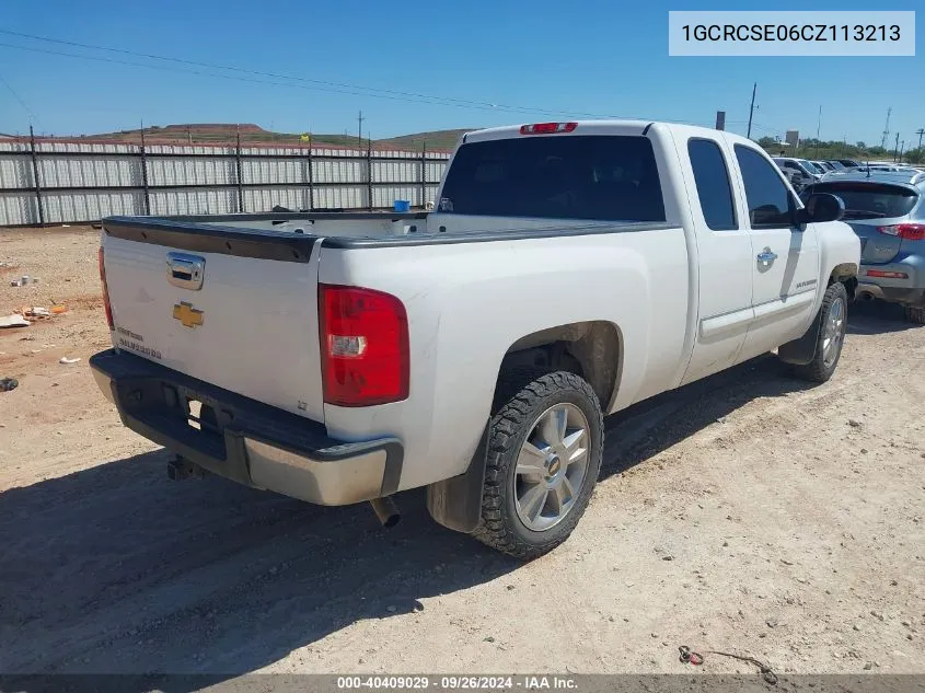 1GCRCSE06CZ113213 2012 Chevrolet Silverado 1500 Lt