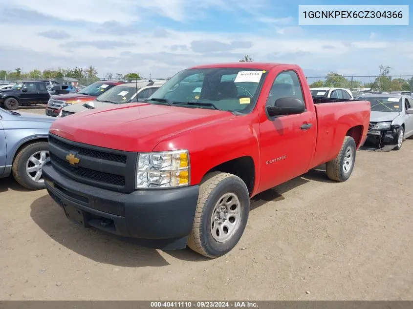 2012 Chevrolet Silverado 1500 Work Truck VIN: 1GCNKPEX6CZ304366 Lot: 40411110