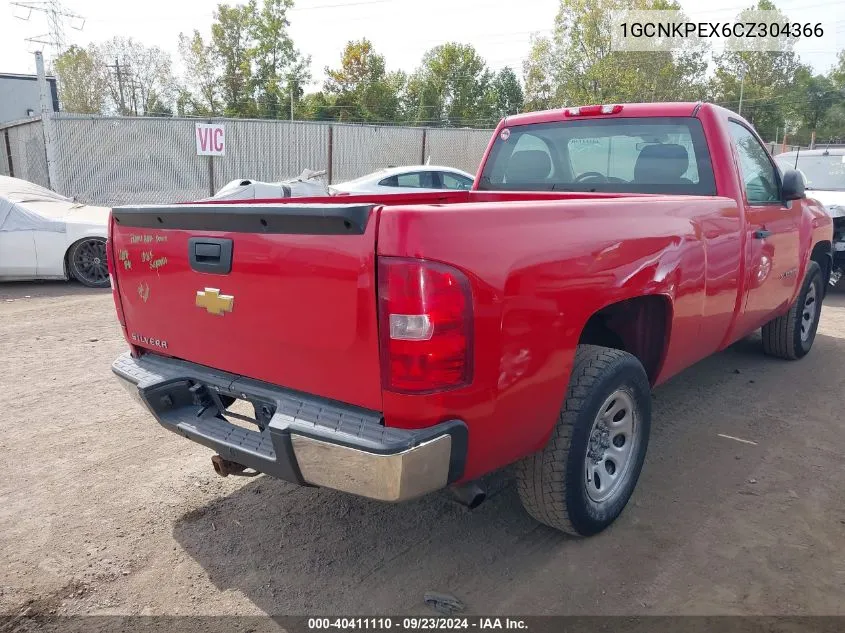 2012 Chevrolet Silverado 1500 Work Truck VIN: 1GCNKPEX6CZ304366 Lot: 40411110