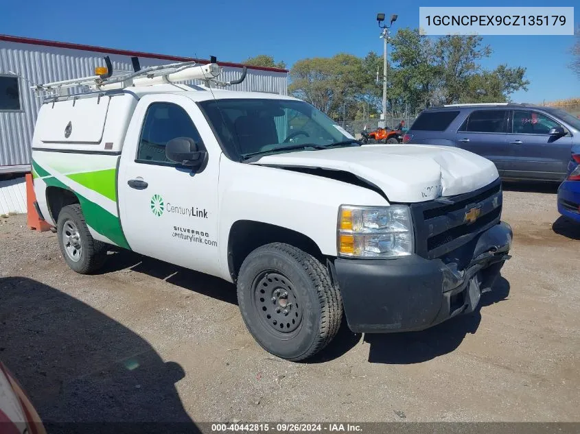 2012 Chevrolet Silverado 1500 Work Truck VIN: 1GCNCPEX9CZ135179 Lot: 40442815