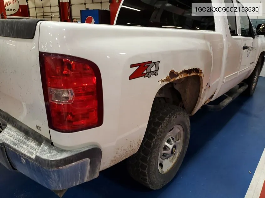 1GC2KXCG0CZ153630 2012 Chevrolet Silverado K2500 Heavy Duty Lt