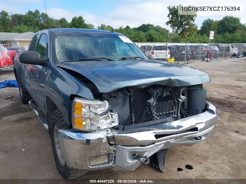 2012 Chevrolet Silverado K1500 Lt VIN: 1GCRKSE7XCZ176394 Lot: 40447229