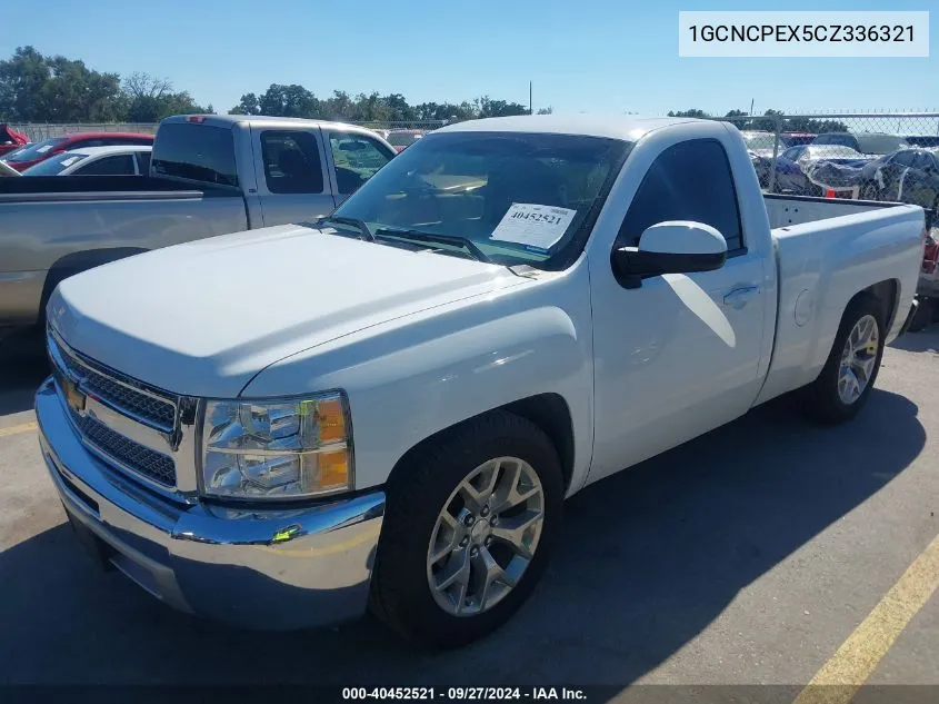 2012 Chevrolet Silverado 1500 Work Truck VIN: 1GCNCPEX5CZ336321 Lot: 40452521