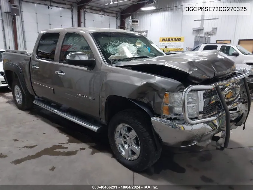 3GCPKSE72CG270325 2012 Chevrolet Silverado 1500 Lt