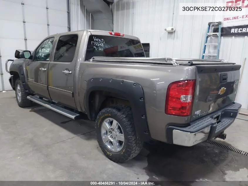 3GCPKSE72CG270325 2012 Chevrolet Silverado 1500 Lt