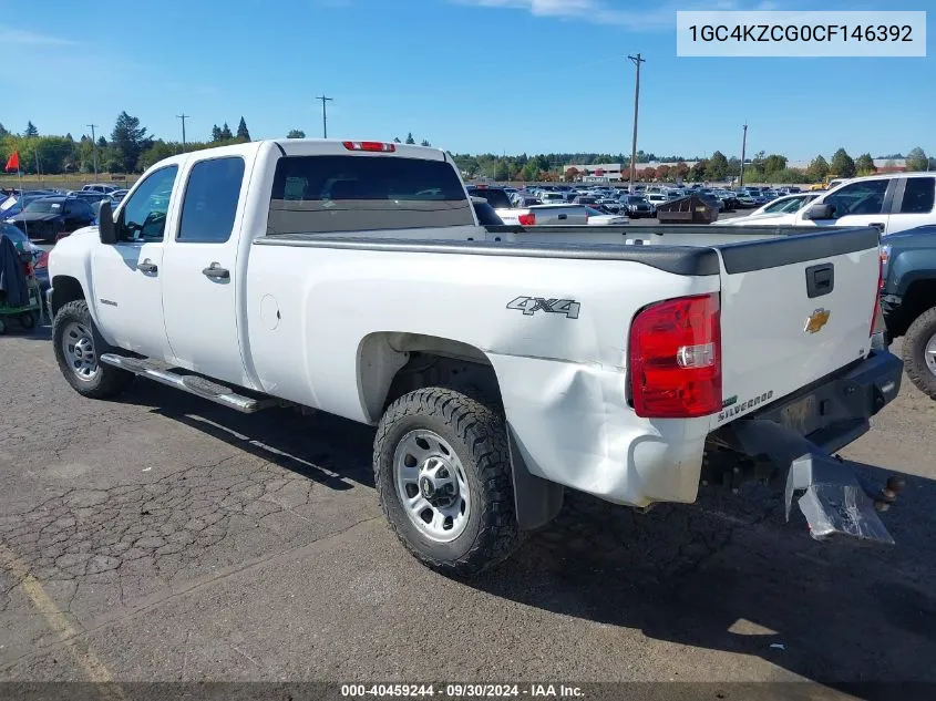 2012 Chevrolet Silverado 3500Hd Work Truck VIN: 1GC4KZCG0CF146392 Lot: 40459244