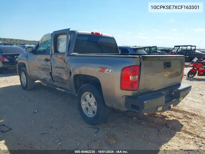 2012 Chevrolet Silverado 1500 Lt VIN: 1GCPKSE7XCF163301 Lot: 40462230