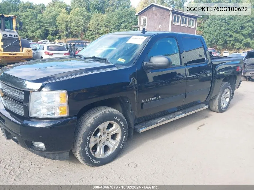 2012 Chevrolet Silverado 1500 Ltz VIN: 3GCPKTE76CG100622 Lot: 40467879