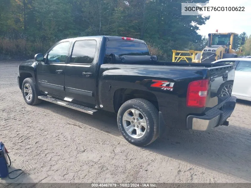 2012 Chevrolet Silverado 1500 Ltz VIN: 3GCPKTE76CG100622 Lot: 40467879