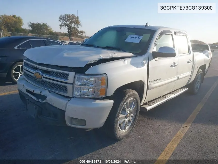 2012 Chevrolet Silverado 1500 K1500 Ltz VIN: 3GCPKTE73CG139300 Lot: 40468673