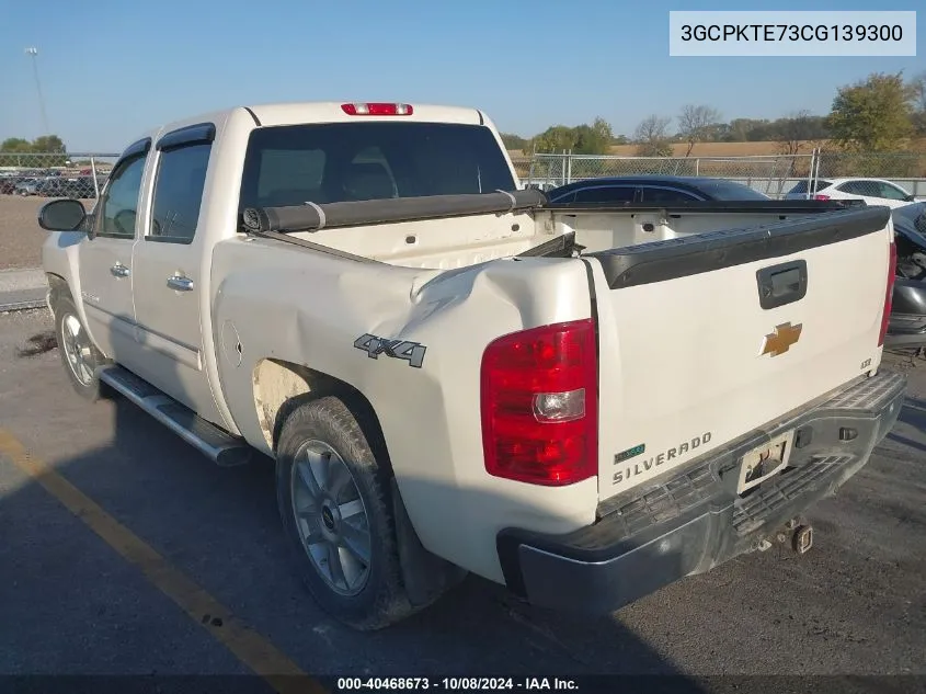 2012 Chevrolet Silverado 1500 K1500 Ltz VIN: 3GCPKTE73CG139300 Lot: 40468673