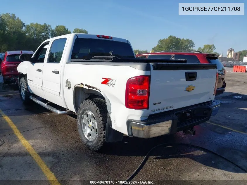 1GCPKSE77CF211708 2012 Chevrolet Silverado 1500 Lt