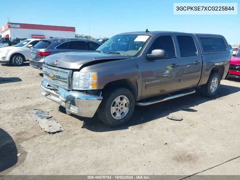 2012 Chevrolet Silverado 1500 Lt VIN: 3GCPKSE7XCG225844 Lot: 40470783