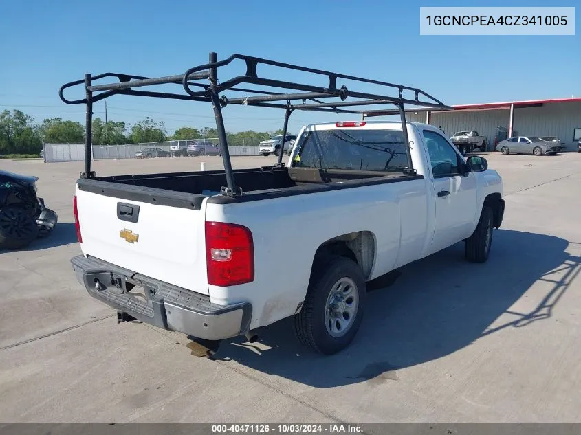 1GCNCPEA4CZ341005 2012 Chevrolet Silverado 1500 Work Truck