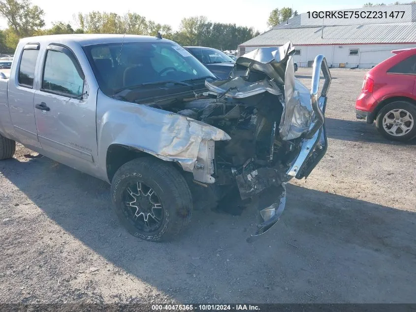 2012 Chevrolet Silverado K1500 Lt VIN: 1GCRKSE75CZ231477 Lot: 40475365