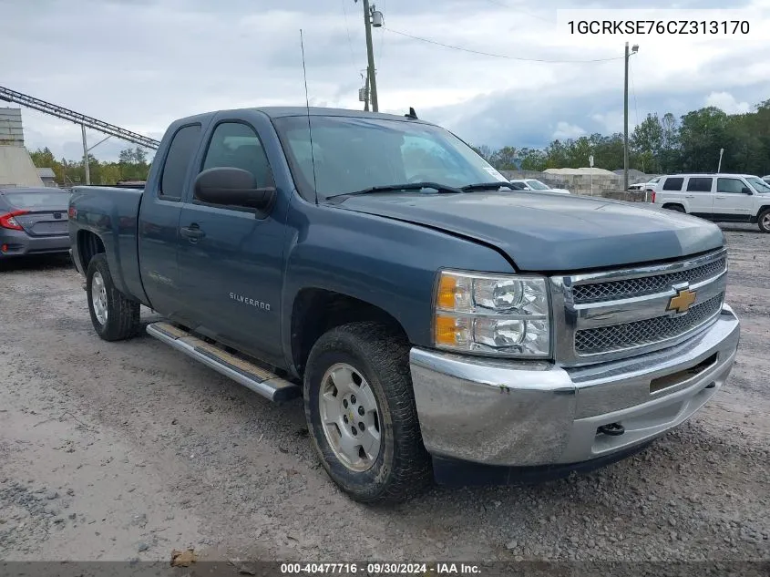 2012 Chevrolet Silverado 1500 Lt VIN: 1GCRKSE76CZ313170 Lot: 40477716