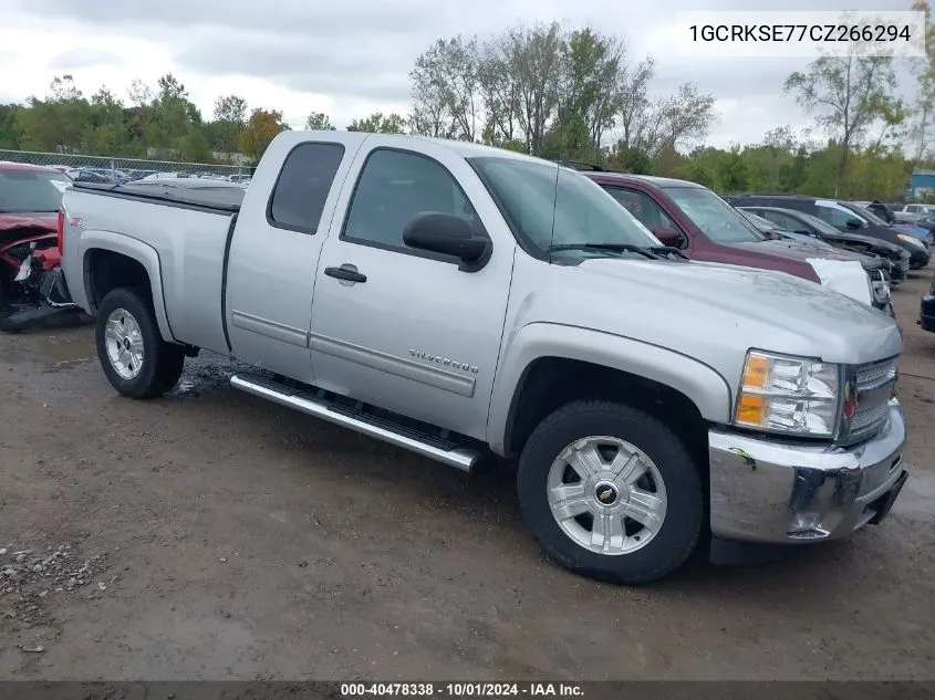 2012 Chevrolet Silverado K1500 Lt VIN: 1GCRKSE77CZ266294 Lot: 40478338