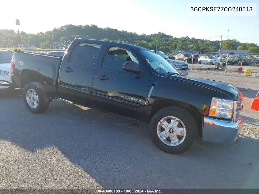 3GCPKSE77CG240513 2012 Chevrolet Silverado 1500 Lt