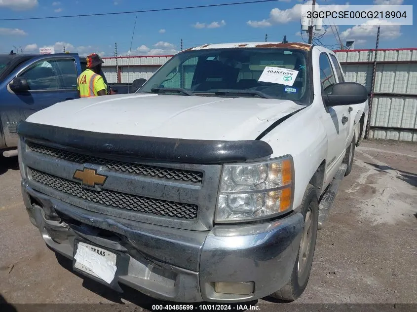 2012 Chevrolet Silverado 1500 Lt VIN: 3GCPCSE00CG218904 Lot: 40485699