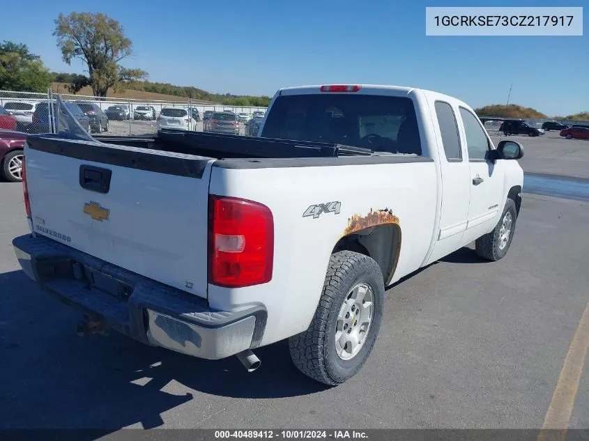 2012 Chevrolet Silverado 1500 Lt VIN: 1GCRKSE73CZ217917 Lot: 40489412