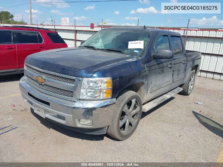 2012 Chevrolet Silverado C1500 Lt VIN: 3GCPCSE04CG185275 Lot: 40489581