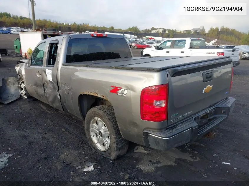 2012 Chevrolet Silverado 1500 Lt VIN: 1GCRKSE79CZ194904 Lot: 40497282