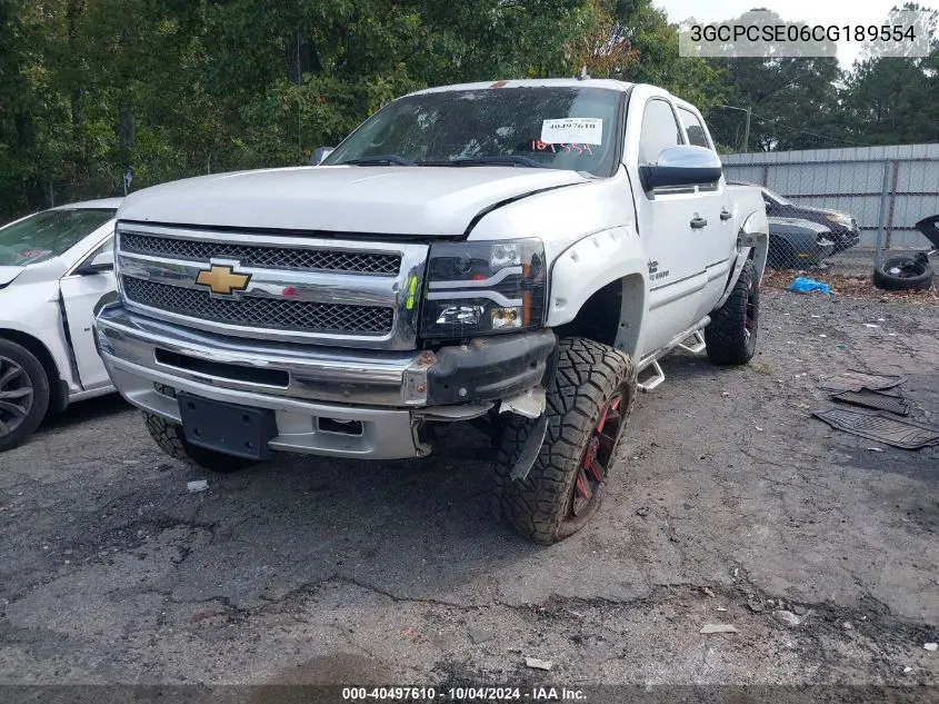 2012 Chevrolet Silverado 1500 Lt VIN: 3GCPCSE06CG189554 Lot: 40497610