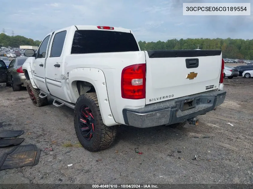 2012 Chevrolet Silverado 1500 Lt VIN: 3GCPCSE06CG189554 Lot: 40497610