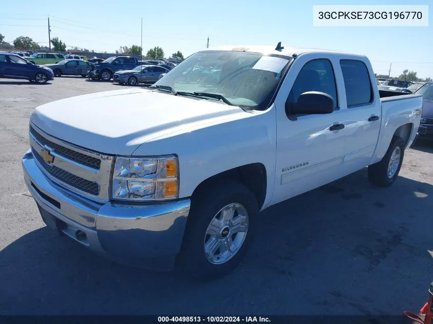 3GCPKSE73CG196770 2012 Chevrolet Silverado 1500 Lt