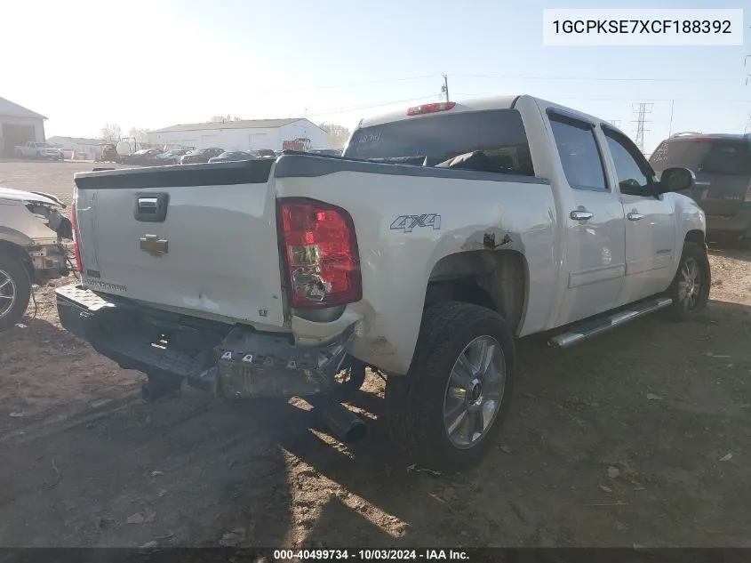 1GCPKSE7XCF188392 2012 Chevrolet Silverado 1500 Lt