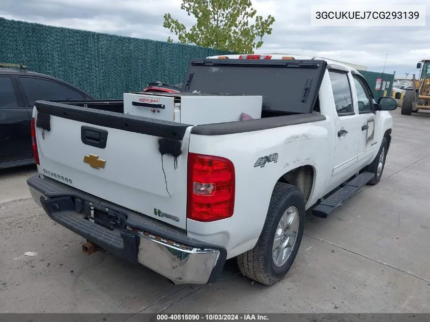 2012 Chevrolet Silverado 1500 Hybrid 1Hy VIN: 3GCUKUEJ7CG293139 Lot: 40515090