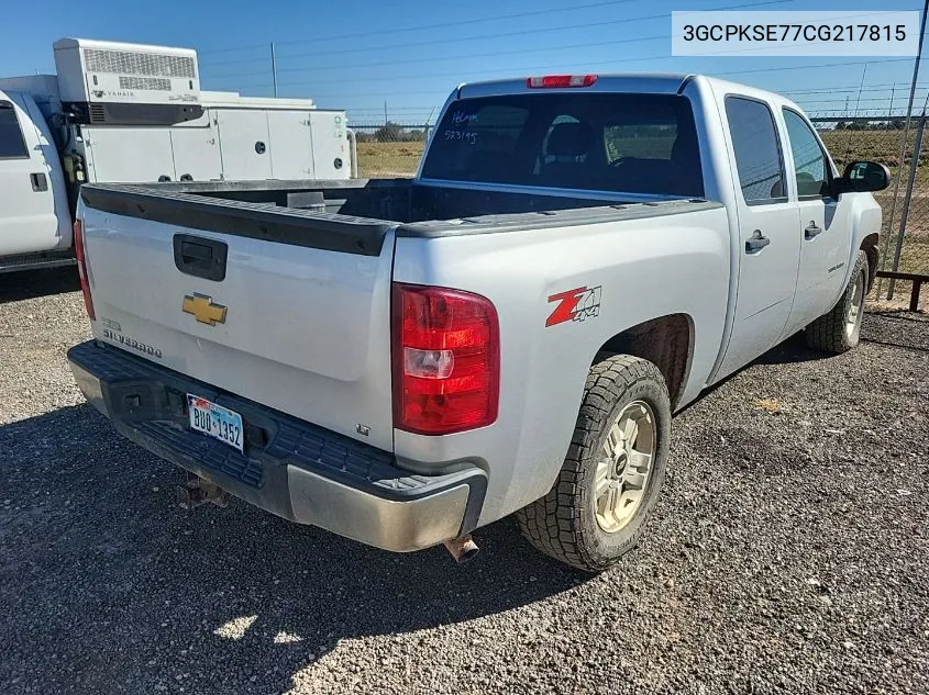 3GCPKSE77CG217815 2012 Chevrolet Silverado K1500 Lt