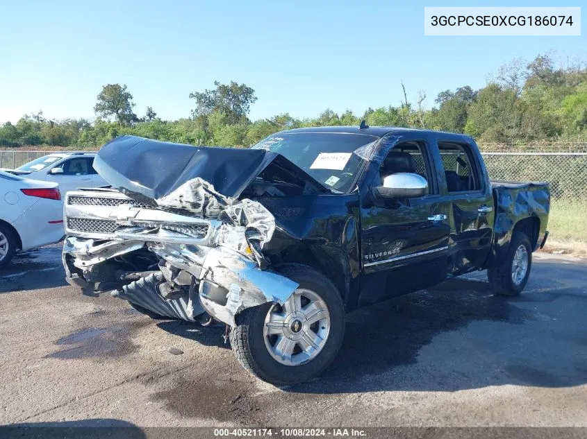 2012 Chevrolet Silverado 1500 Lt VIN: 3GCPCSE0XCG186074 Lot: 40521174