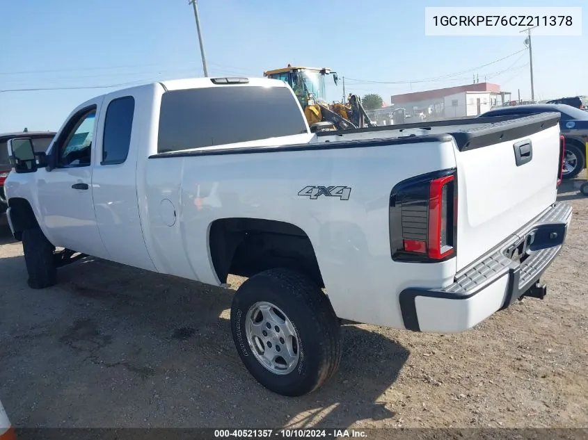 2012 Chevrolet Silverado 1500 Work Truck VIN: 1GCRKPE76CZ211378 Lot: 40521357