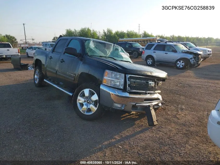 2012 Chevrolet Silverado 1500 Lt VIN: 3GCPKSE76CG258839 Lot: 40535065