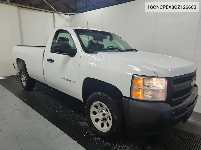 2012 Chevrolet Silverado 1500 Work Truck VIN: 1GCNCPEX8CZ126683 Lot: 40538577